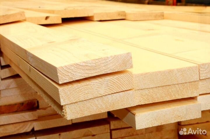 Доска обрезная естественной влажности 50х150х6000