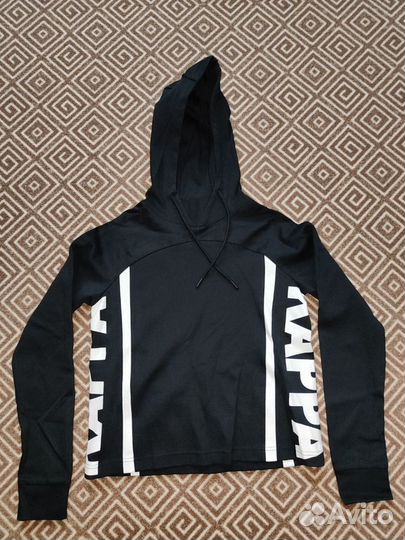 Женская толстовка/свитшот Kappa Hoodie Black