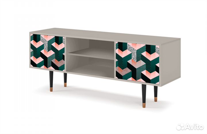 Тв-тумба T2 - Сатин - Geometric Madness