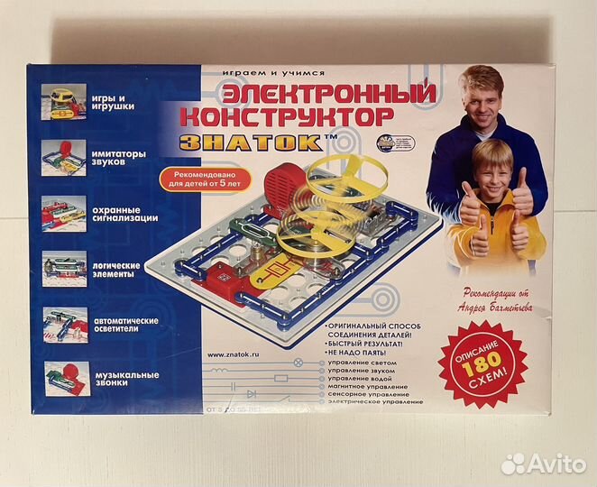 Электронный конструктор знаток 180 схем