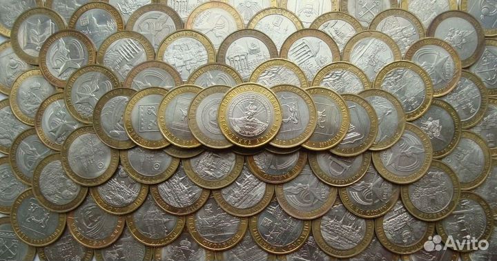 Юбилейные монеты 10р. Биметалл