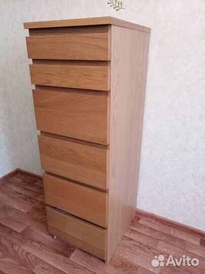 Комод IKEA Мальм с зеркалом 6 ящиков