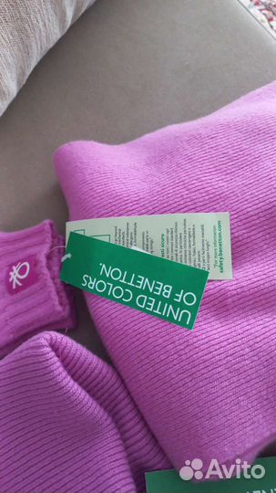 Benetton шапка,шарф,перчатки