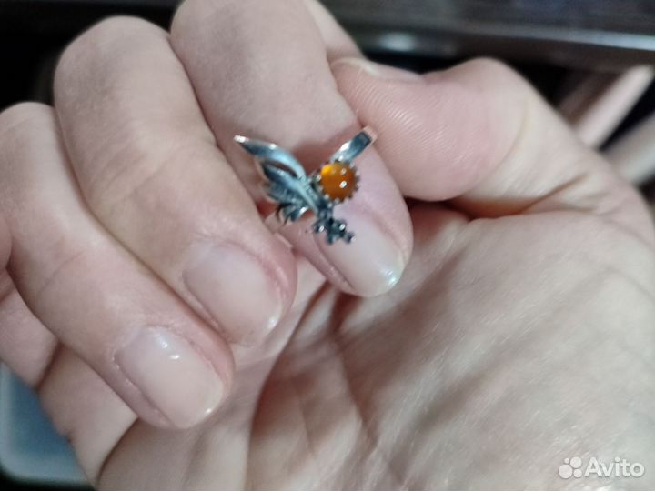 Серьги серебро СССР 875 probe