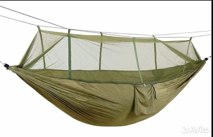 Туристический гамак с москитной сеткой