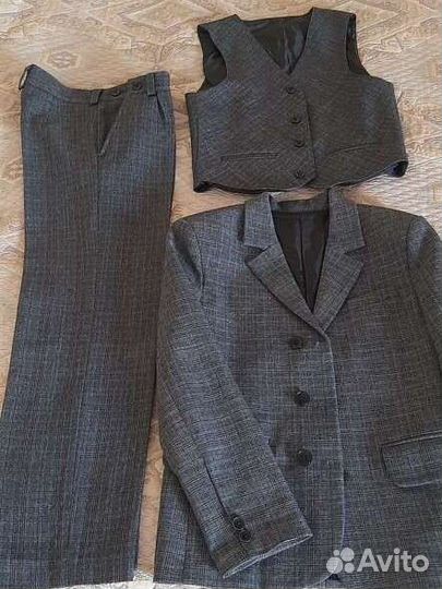 Школьный костюм для мальчика серый 140