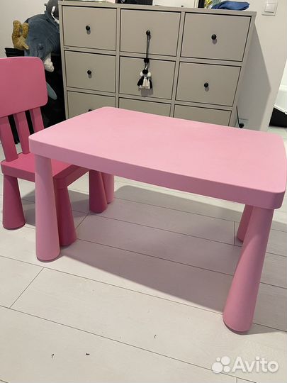 Детский стол и стул IKEA