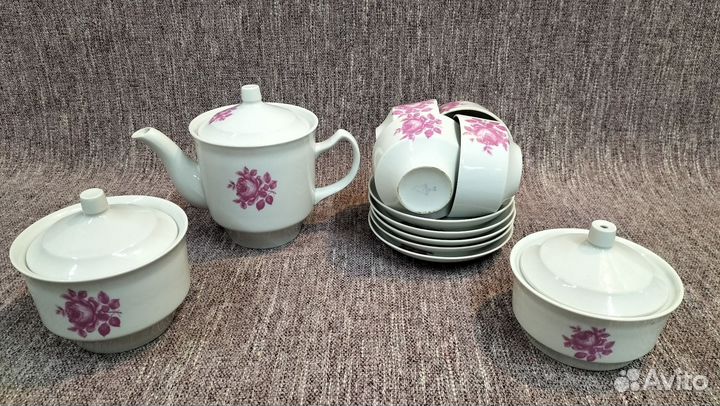 Чайный сервиз дулево розы