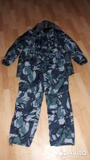 Костюм зимний фсин, камуфлированный, синий р 52/4