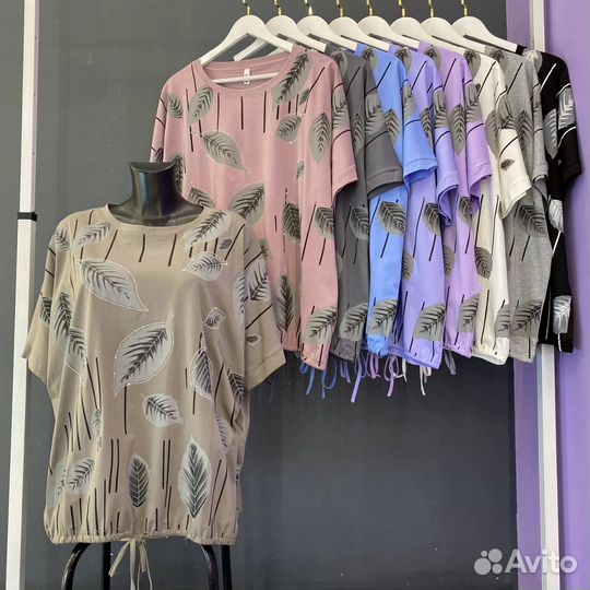 Женскпя футболка большая