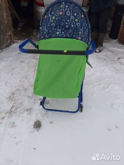 Детские санки коляска бу