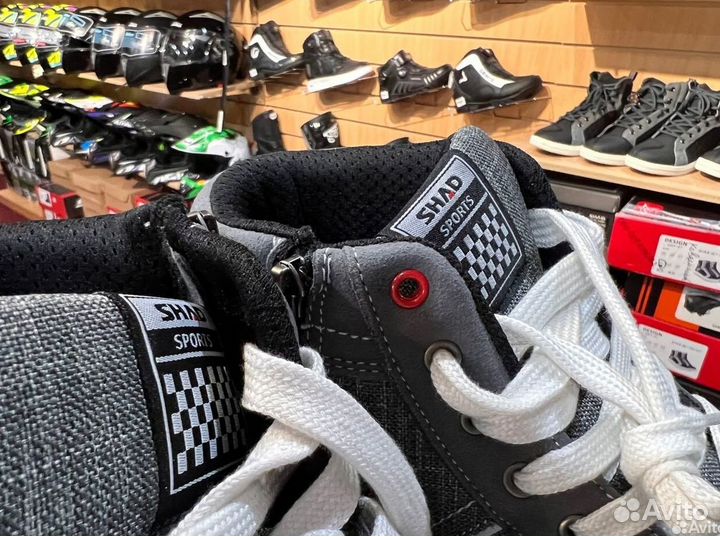 Джинсовые кеды для езды на мото