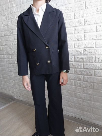 Школьная форма для девочки 134 синяя