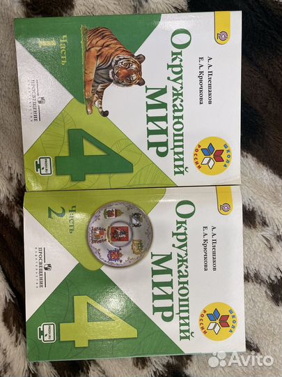 Учебник Окружающий мир 4 кл 1, 2 часть