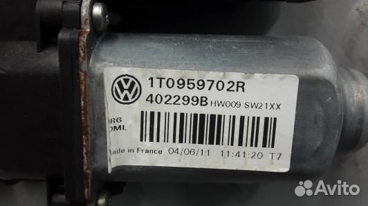 Стеклоподъемник передний левый volkswagen touran