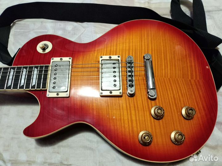 Burny les paul super grade left hand леворукая