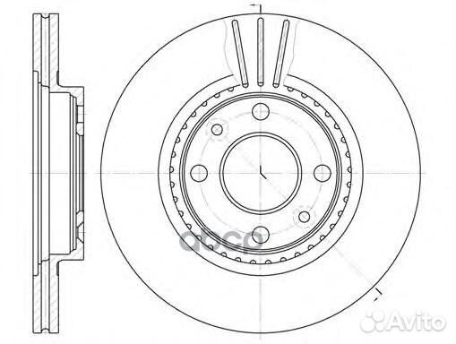 6144.10 диск тормозной передний Renault Clio/M