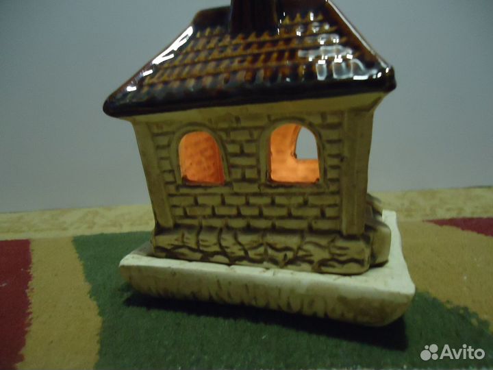 Подсвечник домик керамика Финляндия