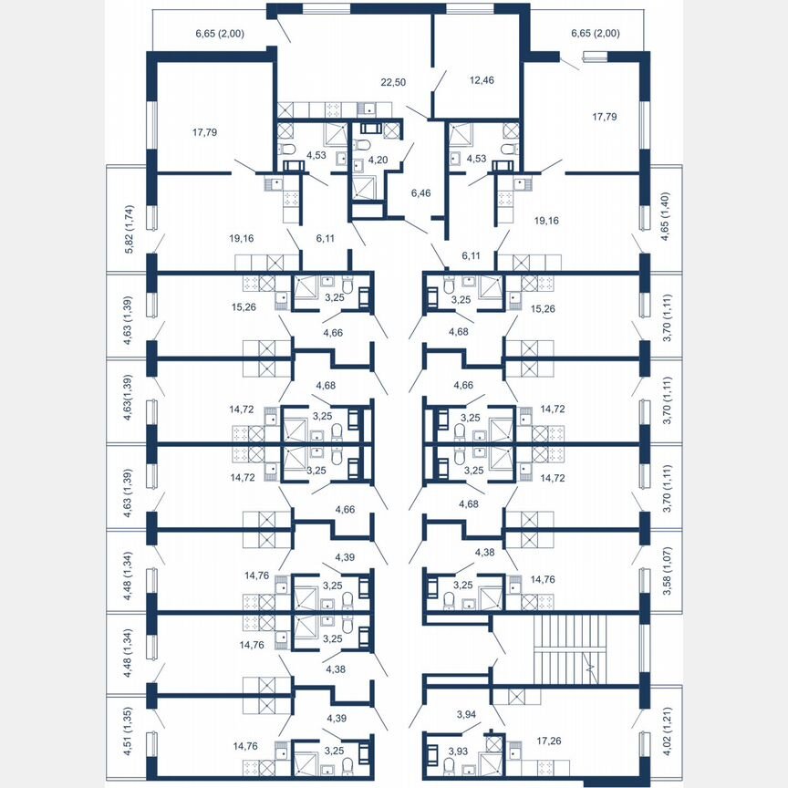 Апартаменты-студия, 24,6 м², 4/5 эт.