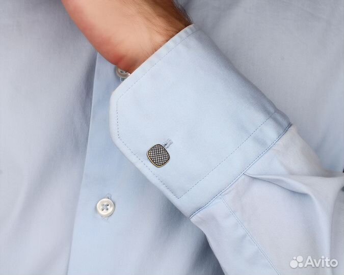 Золотые запонки с бриллиантами 2.20 ct