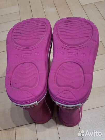 Резиновые сапоги для девочки Crocs c10-11 26-27