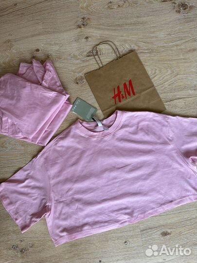 Укороченные футболки HM S,M