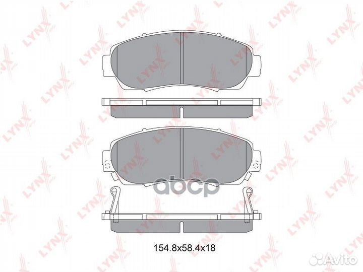 Колодки тормозные дисковые перед BD3435 LYN