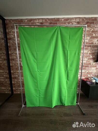 Хромакей зеленый с каркасом