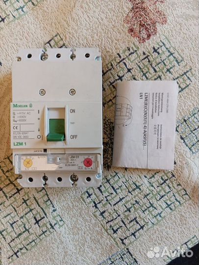 Выключатель мощности moeller eaton lzmc1-A63-I