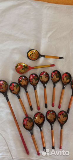 Деревянные ложки и пиала СССР