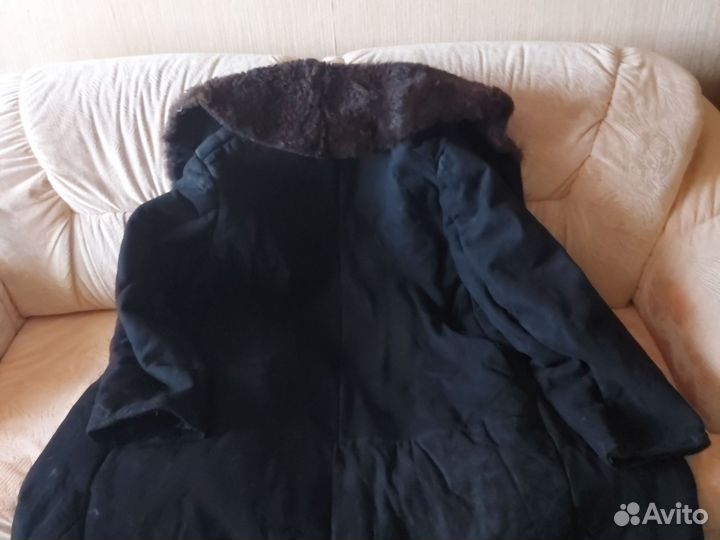 Тулуп из овчины СССР, р.56, длинный