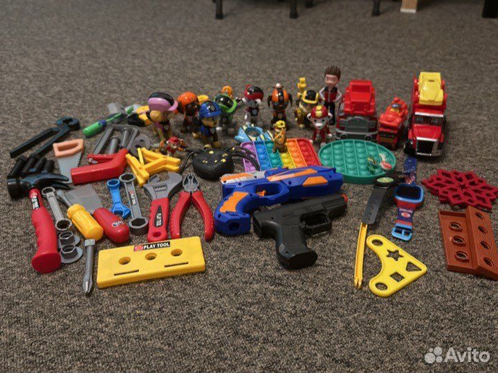 Детские игрушки пакетом для мальчика