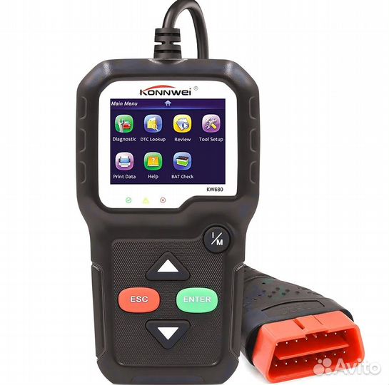 Диагностический автосканер Konnwei KW680 OBD2