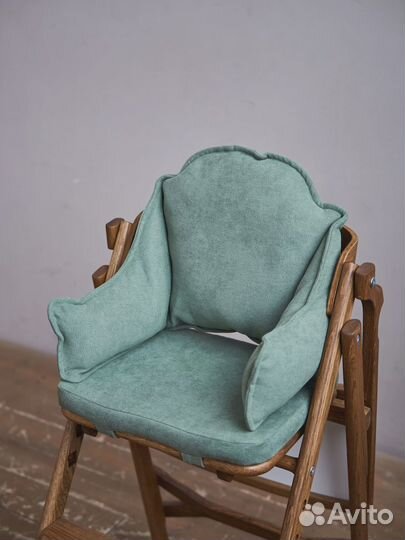 Комплект зеленых подушек к стульчику для кормления