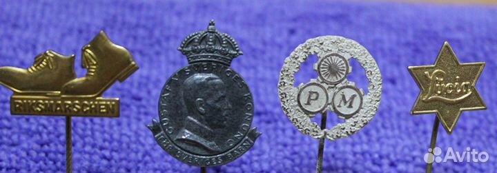 Значки Швеция 1940 гг. 5 штук одним лотом