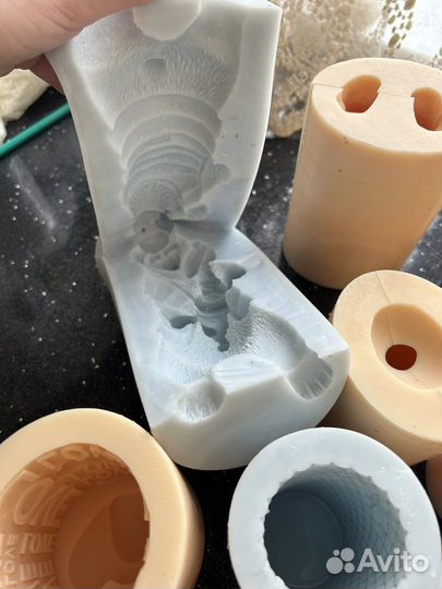 Силиконовые формы для свечей/ мыла