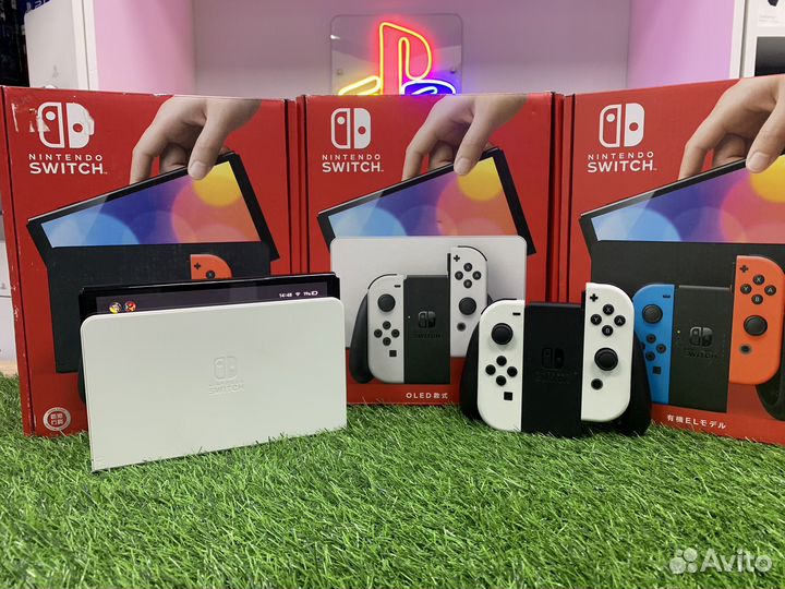 Прошитый Nintendo Switch oled / 128 GB