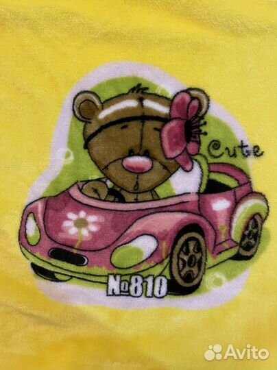 Плед детский плюшевый