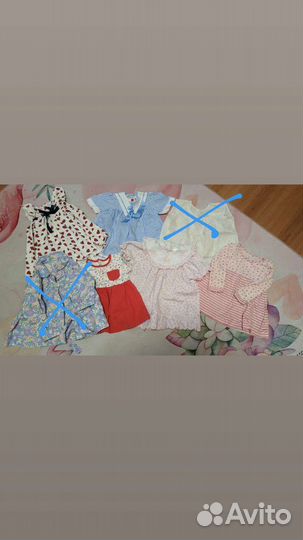 Вещи пакетом для девочки 74 80