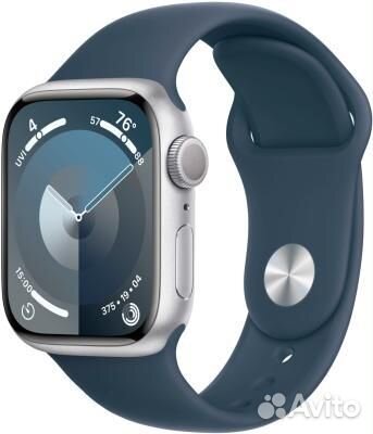 Часы Apple Watch Series 9 41mm Silver Storm Blue