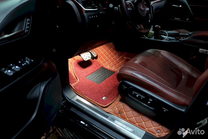 3D коврики из экокожи Lexus