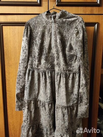 Вельветовое платье 46-48 р-р