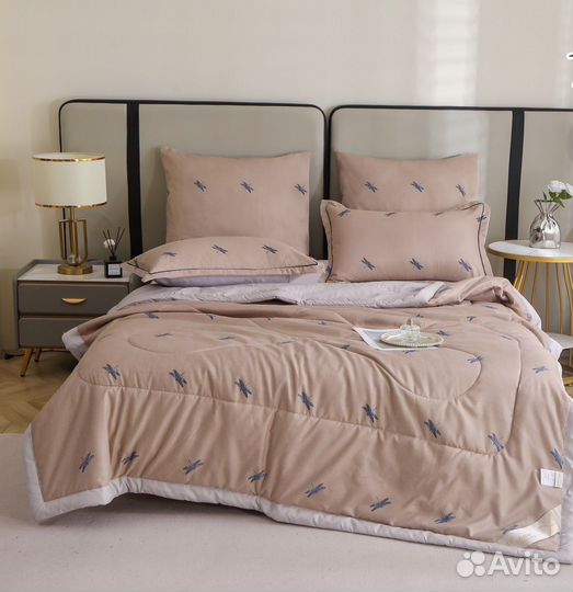 Постельное бельё с готовым одеялом евро размер