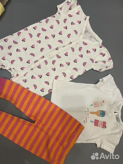 Пакет фирменных вещей для девочки 80 86