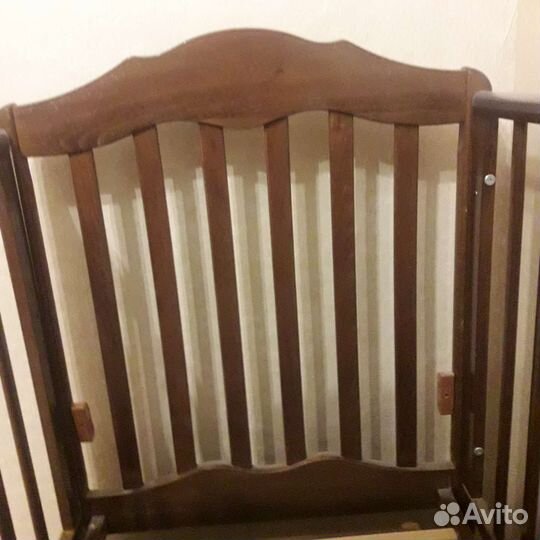 Кроватка+матрас+наматрасник+простынь