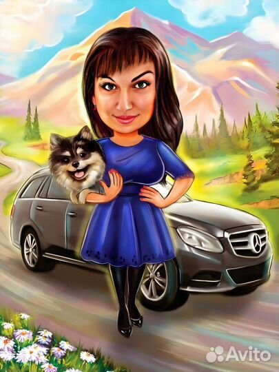 Шаржи и карикатуры на заказ по фото