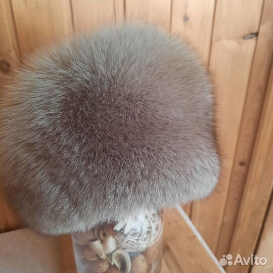Шапка-кубанка меховая натуральная лиса