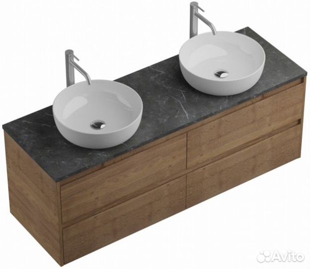 Мебель для ванной BelBagno Kraft-1400-4C-KEP-140-2-MNO Rovere Tabacco