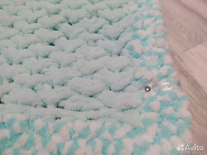 Плед детский вязаный ручная работа