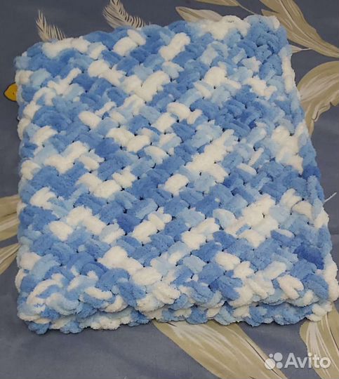 Плед детский вязаный ручная работа